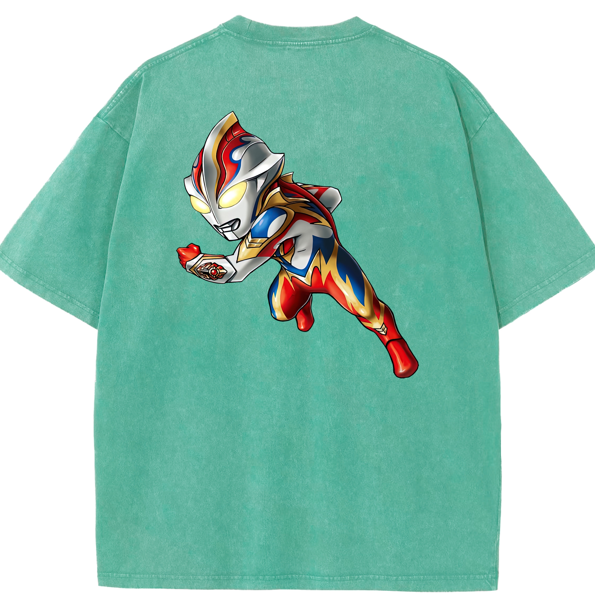 （画像用） ウルトラマン Ultraman 綿100% ヴィンテージ風 半袖Tシャツ（背面プリント）